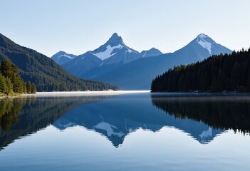 Wall Mural - lake reflection