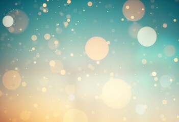 Aufkleber - Abstract background with soft focus glittering lights. Light particles shimmer in gradient from blue to brown tones. Elegant, magical effect. Suitable for festive, holiday, dreamy themes. Design with