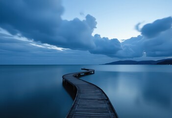 Wall Mural - lake and sky