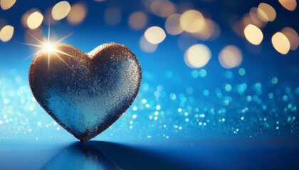 Wall Mural - heart shaped bokeh