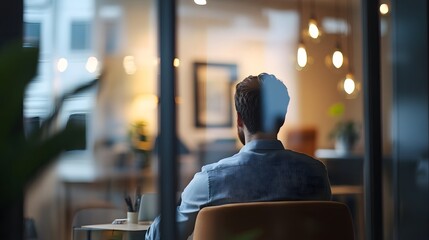 Poster - therapist listening attentively blurred calm ai generated illustration