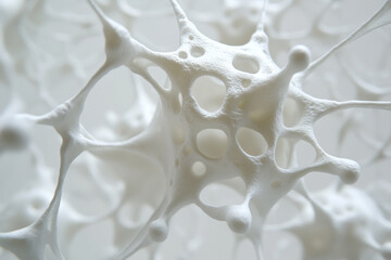 Poster - close up of neural network structure showcasing intricate details and textures