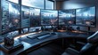 © Achmad - Ultimate Gamer Setup: Immersive Cityscape Views on a Triple Monitor Display