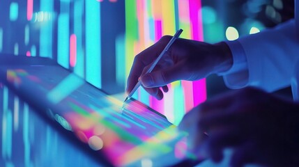 Poster - Team Collaboration in Colorful Data Visualization with Digital Tablet