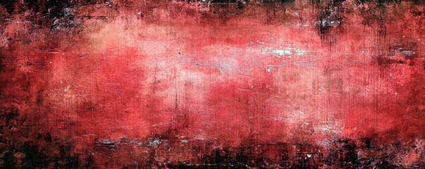 Poster - Abstract textured background with shades of red, dark tones, and subtle light spots creating a dramatic and vibrant artistic expression