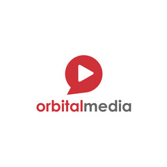 Canvas Print - Orbital Media Logo Vector Video