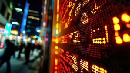 Poster - Dynamic Stock Exchange Market Chart with Real-Time Data Display