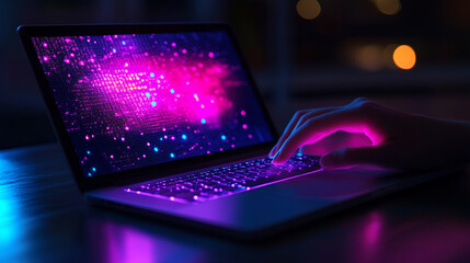 dynamic visual of modern web design and development, showcasing innovative coding technologies in action. The image symbolizes the chaos and creativity driving the future of digital solutions