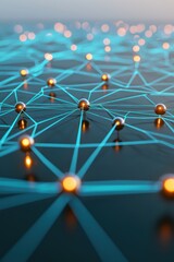 Poster - Abstract Representation of Network Connections with Glowing Nodes