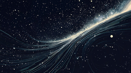 Wall Mural - Celestial galaxy, star map, cosmic universe constellation zodiac background, wallpaper. Constellation. Illustration
