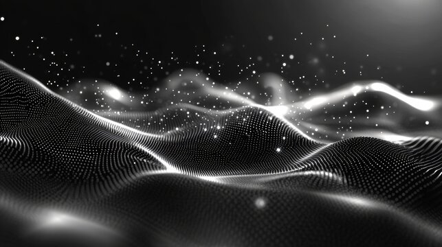 Captivating Abstract Particle Technology Background Design