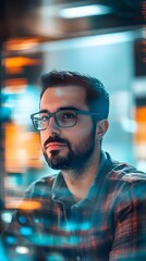 Poster - portrait of an it professional ai generated illustration