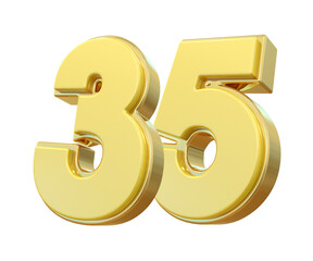 Gold Number 35