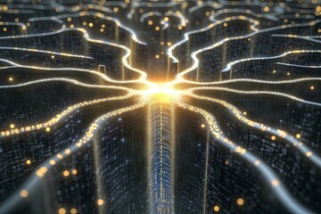 Poster - Abstract Neural Network Visualization: Golden Pathways of Data Processing