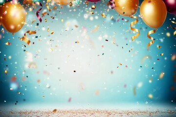 Canvas Print - Festive background capturing the essence of a lively celebration.