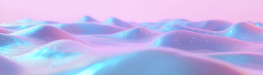 Poster - Abstract digital waves virtual environment visual art colorful landscape aesthetic viewpoint surreal concept