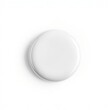 © Global Perspectives - White blank badge glossy round button pin badge mockup isolated on white background frame isolated frame border design background isolated