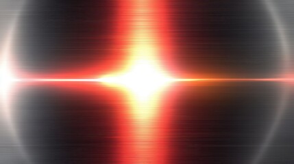 Aufkleber - A glowing abstract background featuring metallic tones of red and silver gradients