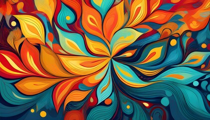 Poster - World Day of Social Justice, An abstract background with vibrant colors and dynamic patterns, symbolizing equality