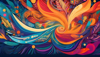 Poster - World Day of Social Justice, An abstract background with vibrant colors and dynamic patterns, symbolizing equality