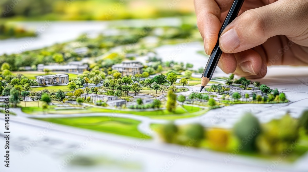 Ilustración de Stock layout plan of home landscape design or garden ...
