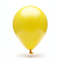 Wall Mural - yellow balloon on white background. yellow ballon. Ballon