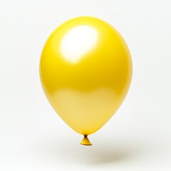 Wall Mural - yellow balloon on white background. yellow ballon. Ballon