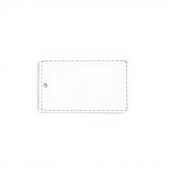 White blank clothing tag label isolated on white background frame isolated frame border design background isolated