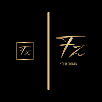 Luxury stylish FZ letter vector logo design. Typography Stylish logo design.