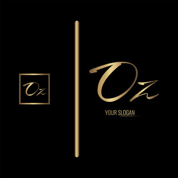 Luxury stylish OZ letter vector logo design. Typography Stylish logo design.