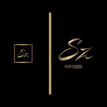 Luxury stylish SZ letter vector logo design. Typography Stylish logo design.
