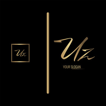 Luxury stylish UZ letter vector logo design. Typography Stylish logo design.