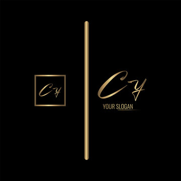 Luxury stylish CY letter vector logo design. Typography Stylish logo design.
