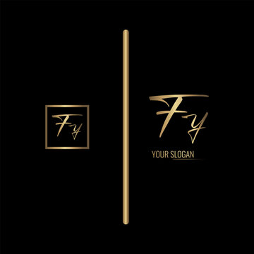 Luxury stylish FY letter vector logo design. Typography Stylish logo design.