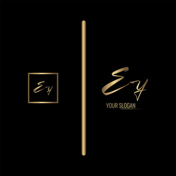 Luxury stylish EY letter vector logo design. Typography Stylish logo design.