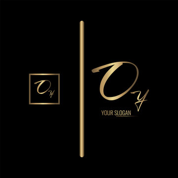 Luxury stylish OY letter vector logo design. Typography Stylish logo design.