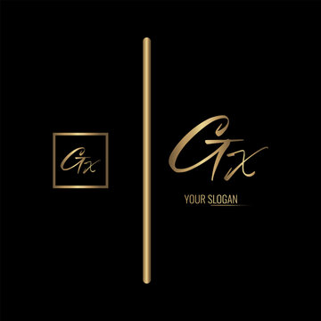 Luxury stylish GX letter vector logo design. Typography Stylish logo design.