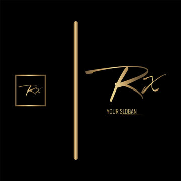 Luxury stylish RX letter vector logo design. Typography Stylish logo design.