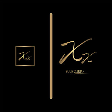 Luxury stylish XX letter vector logo design. Typography Stylish logo design.