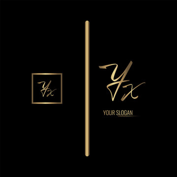 Luxury stylish YX letter vector logo design. Typography Stylish logo design.