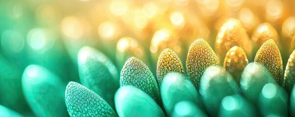 Aufkleber - Micro foliage idea. Close-up of succulents showcasing vibrant colors and intricate textures.