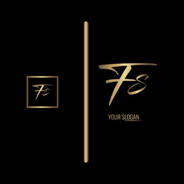 Luxury stylish FS letter vector logo design. Typography Stylish logo design.
