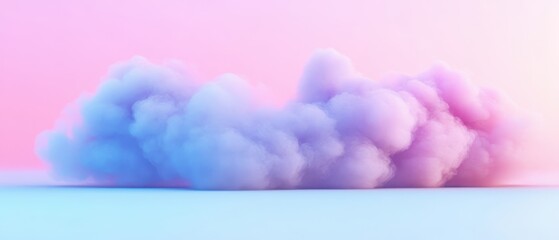 Wall Mural - a cloud of purple and pink smoke is floating in the air