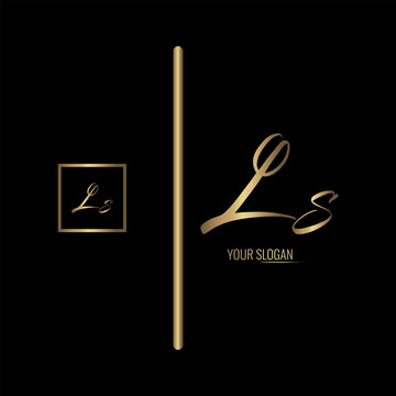 Luxury stylish LS letter vector logo design. Typography Stylish logo design.