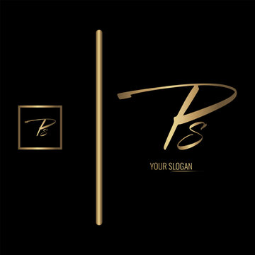 Luxury stylish PS letter vector logo design. Typography Stylish logo design.