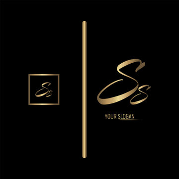Luxury stylish SS letter vector logo design. Typography Stylish logo design.