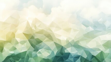 Poster - soft pastel triangular background with gradient hues perfect for modern design projects and abstract