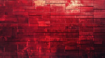 Poster - Red textured brick wall background for use in design, architecture, and interior decoration projects