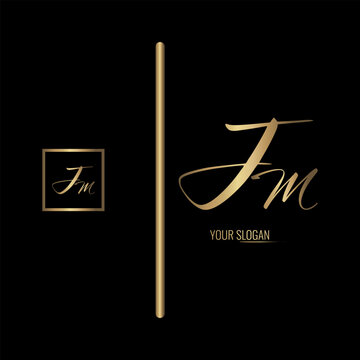 Luxury stylish JM letter vector logo design. Typography Stylish logo design.
