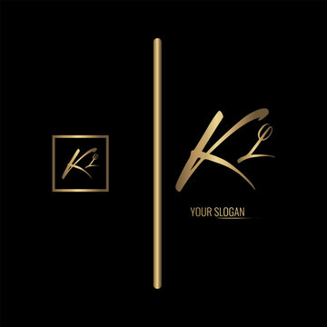 Luxury stylish KL letter vector logo design. Typography Stylish logo design.
